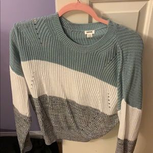 Striped colorblock sweater